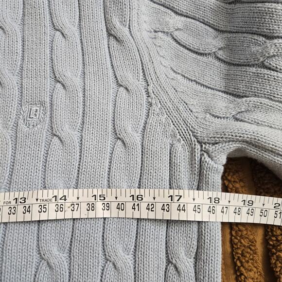 Chaps Womens Fisherman Preppy Classic Heritage Cable Knit Turtleneck Sweater M - Picture 9 of 10